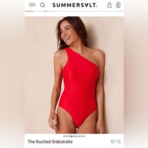 Summersalt The Ruched Sidestroke Swimsuit